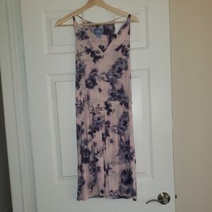 Simply Vera Vera Wang Pink and Purple Midi Dress Size S